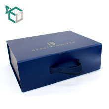 Boîte d&#39;emballage pliante et extensible bleue personnalisée